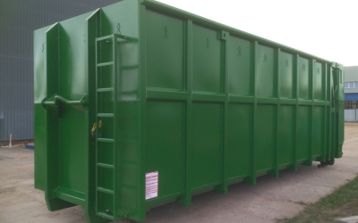 Grüner Abrollcontainer - Lösung für den Transportbedarf
